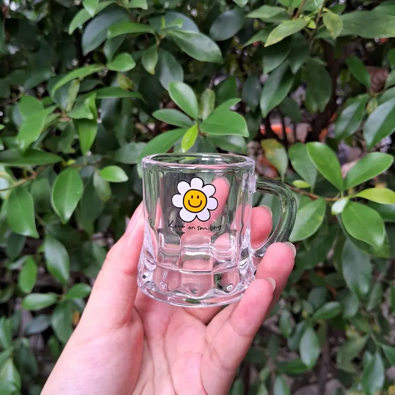 Ly Thủy Tinh Mini Dễ Thương - Dung Tích 50ml 1
