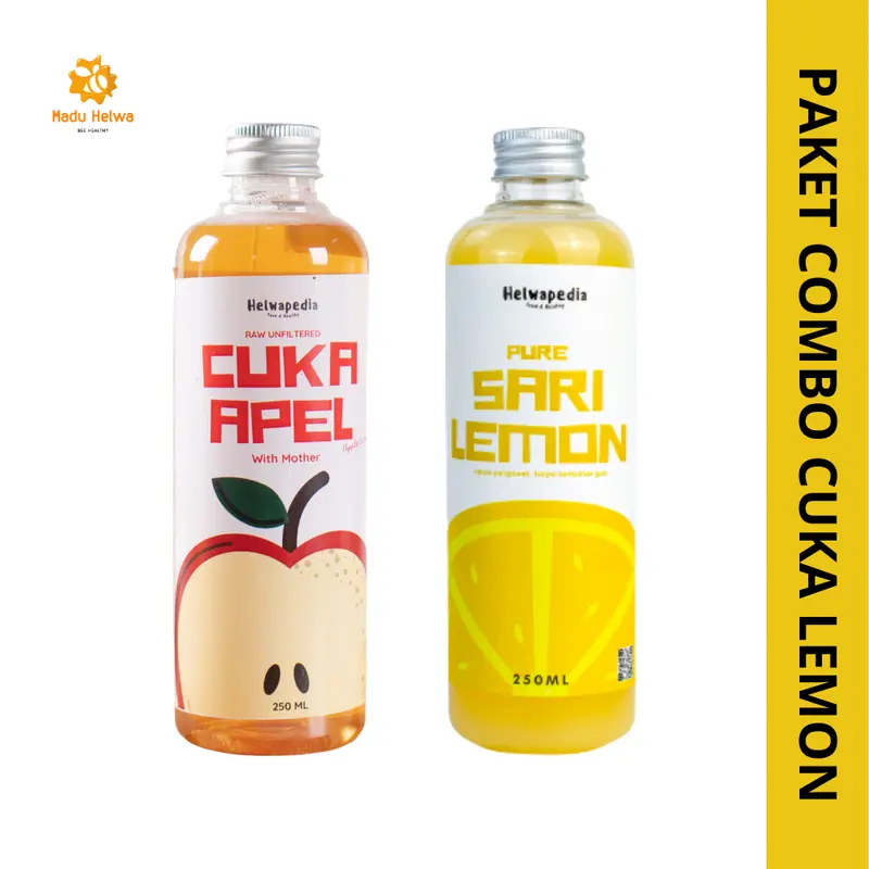Cuka Apel Sari lemon paket combo 250ml 0