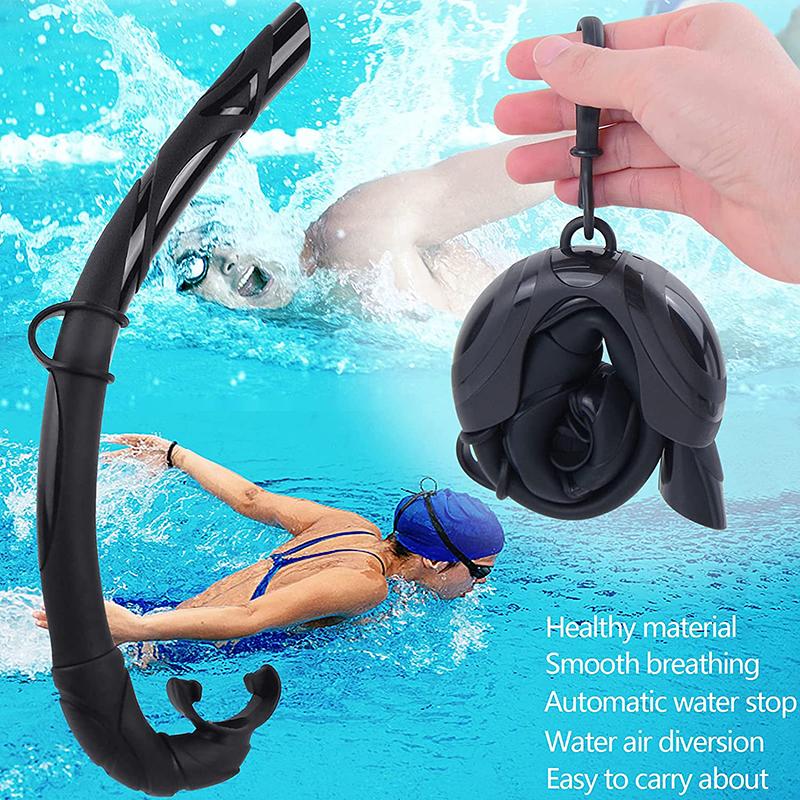Product Introduction of Profissional Scuba Snorkel Tube Portable Dry Snorkel Wet Scuba Diving Equipment For Pool Swimming Diving Snorkeling Easy-Breath 7