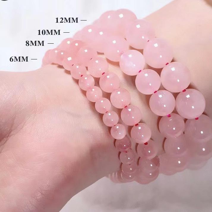 Product Introduction of Simple fashion accessories rose natural crystal bracelet for women sweet stripping powder horse shade bracelet single bangle simple fashion accessories 0