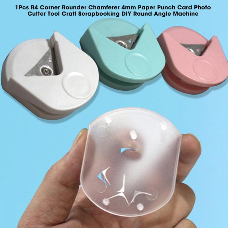 1Pcs R4 Corner Rounder Chamferer 4mm Paper Punch Card Photo Cutter Tool Craft Scrapbooking DIY Round Angle Machine 3
