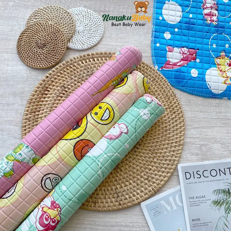Nanaku Baby - Perlak Bayi Alas Ompol Bayi Bahan Anti Air Ukuran 70cm x 55cm 0