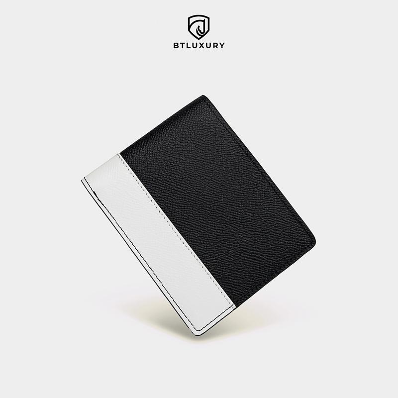 Ví Nam Ngang Cao Cấp STEADY, Ví nam mini nhỏ gọn, Bóp nam mini, Chất da Taiga thượng hạng, Thương Hiệu BTLUXURY Wallet
