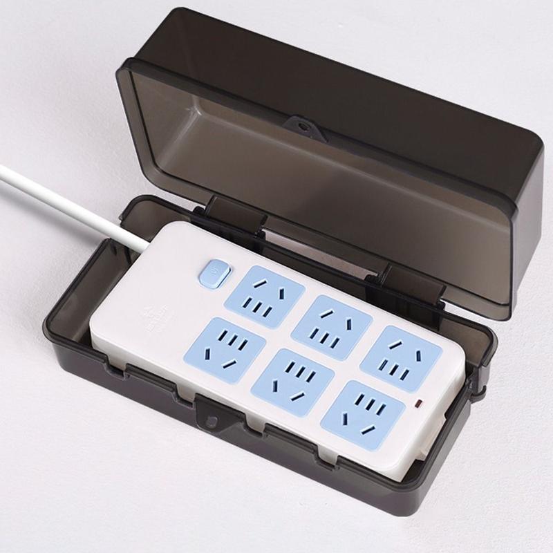Product Introduction of Portable Plastic Plug Box Anti-theft Weatherproof Cable Management Box Waterproof Protect Outlet Power Strip Storage Box Outdoor 16