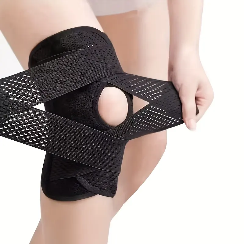 Sports Knee Pads for Men and Women, Adjustable Outdoor Breathable Climbing and Running Support Ultra-thin Knee Pads 0