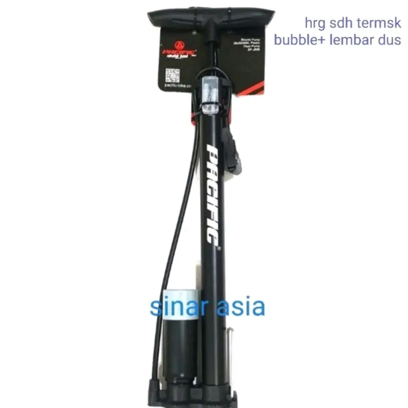 Pompa tabung sepeda SP806 Pacific ( 38x500mm) - pentil AV dan FV 0