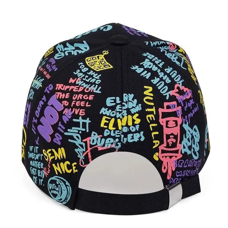 Mũ Bóng Chày Graffiti, Dành Cho Nam Giới, In Sành Điệu, Phong Cách Hip-Hop, Mũ Ấm Mùa Thu Đông, Có Thể Điều Chỉnh, Làm Bằng Bông, Thích Hợp Cho Giới Trẻ, [Điểm Tích Cực 90%] 4