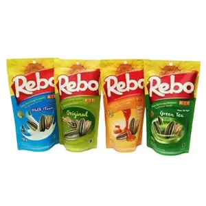 Kuaci Rebo 140gr aneka rasa milk susu greentea ori caramel kuaci rebo