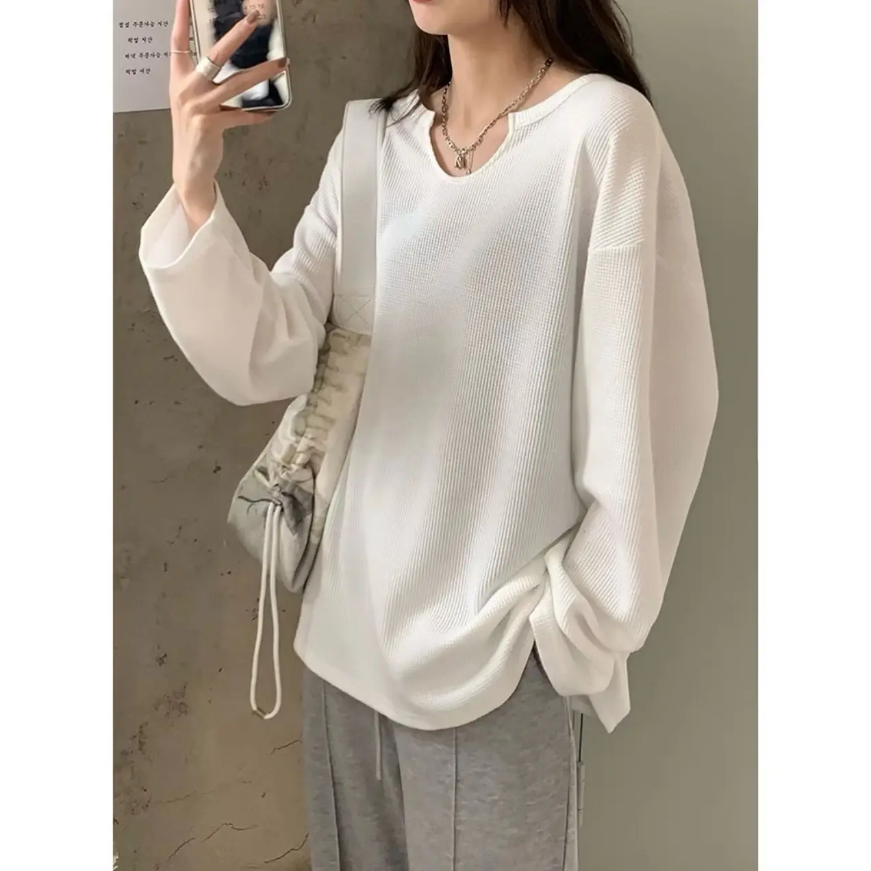 Áo thun tay dài freesize form rộng unisex - 2 mài basic - chất tổ ông thoáng mát thấm hút mồ hôi - freesize dưới 70kg