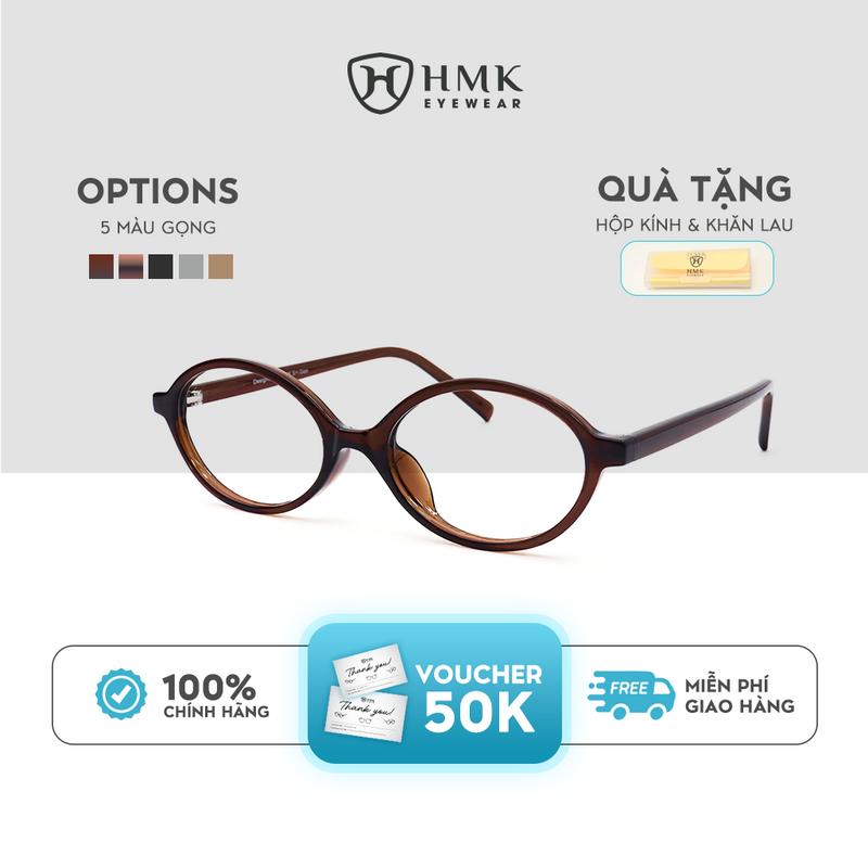 Kính Nhựa HMK Eyewear Dáng Bầu Dục Phong Cách Y2K Thời Trang Cá Tính Trẻ Trung Năng Động- GN710