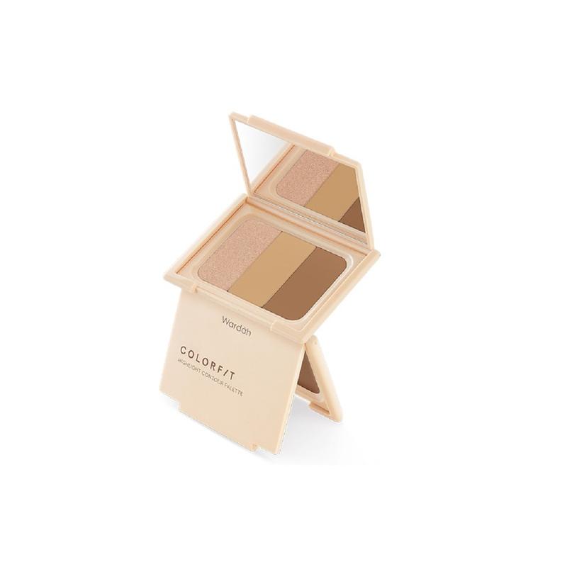 Wardah Colorfit Highlight Contour Palette - 3 in 1 Highlighter, Contour ...
