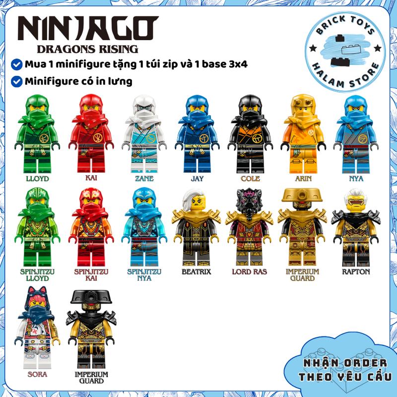 Đồ chơi lắp ráp bộ sưu tập các nhân vật mô hình minifigures Ninjago Dragons rising LELE