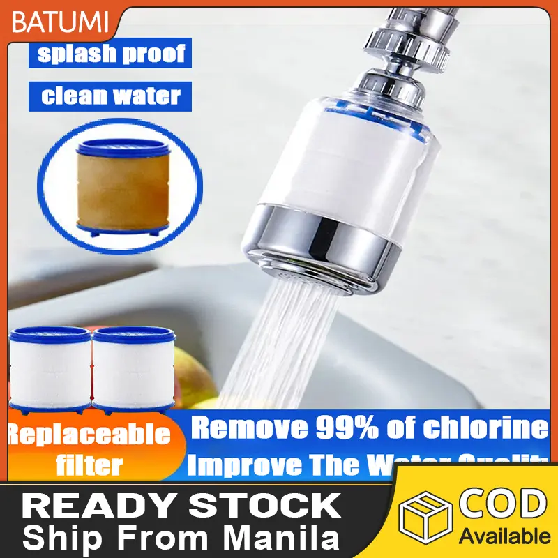 New Faucet Water Filter Remove Chlorine Heavy Metals Filtered Showers Head Soften For Hard Water Bath Filtration Purifier