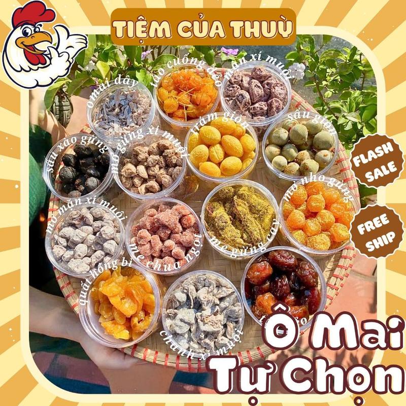Ô Mai - Mứt Tết Tự Chọn Tổng Hợp TB Ô Mai Mix Ô Mai Me Ô Mai Xí Muội Đặc Sản đồ ăn vặt