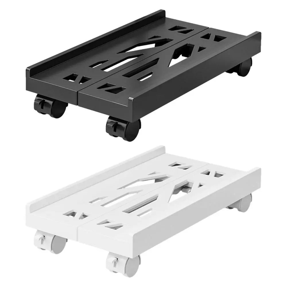 CPU Holder Stand Ventilated Computer Floor Cart Adjustable Wide for Gaming Universal Sturdy PC Towers Stand for Students