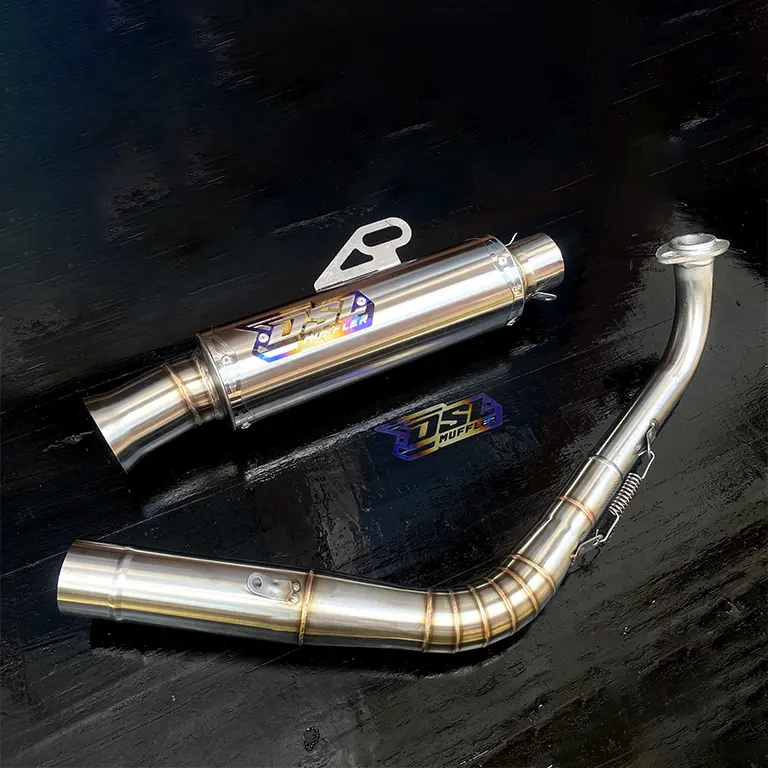Knalpot Salemba Ceklis Jungstyle Original DSL Muffler FULLSET PNP Untuk Aerox New Aerox Old Vario New Nmax New Motor 1