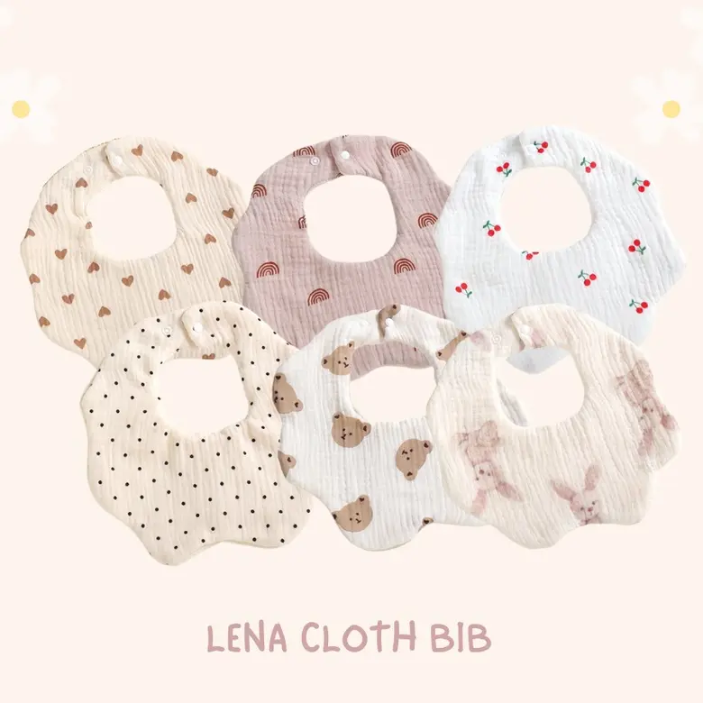 What Baby Needs - Lena Cloth Bib / Celemek Kain Anak Bayi / Baby Slabber 4
