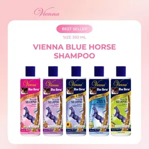 Vienna Blue Horse Shampoo - Sampo Kuda Andalan Untuk Rambut Rontok, Pertumbuhan Rambut, Hair Growth, Rambut Rusak 350mL Bottle