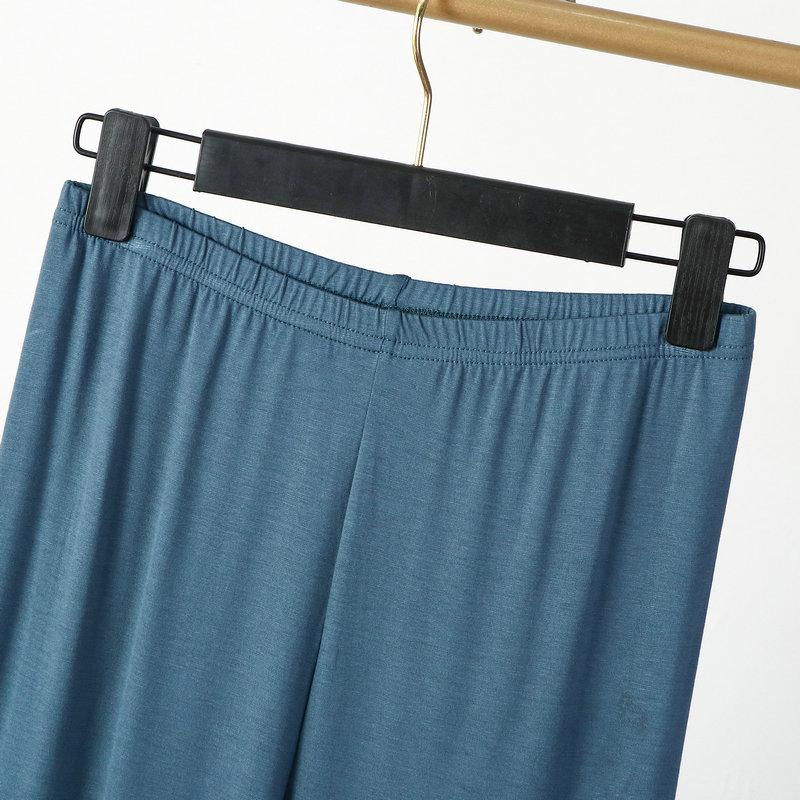 Product Introduction of Women's summer cropped pants modal thin home cotton plus large size high waist slim pajamas Loungewear Nightwear Womenswear Lingerie Homewear Pjs Trouser Basic Minimalist 4
