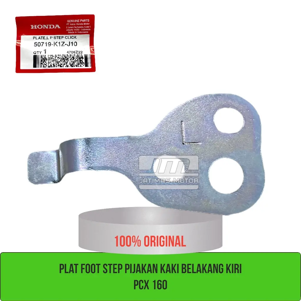 Plat foot step pijakan kaki belakang kanan kiri pcx 160 50718-K1Z-J10 50719-K1Z-J10