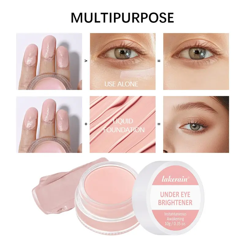 Under Eye Brightener, 2 Counts Moisturizing Eye Cream, Eye Care Product for Women & Men, Daily Hydrating Skincare Product for Daily Use, Moisture, Makeup Concealer 5