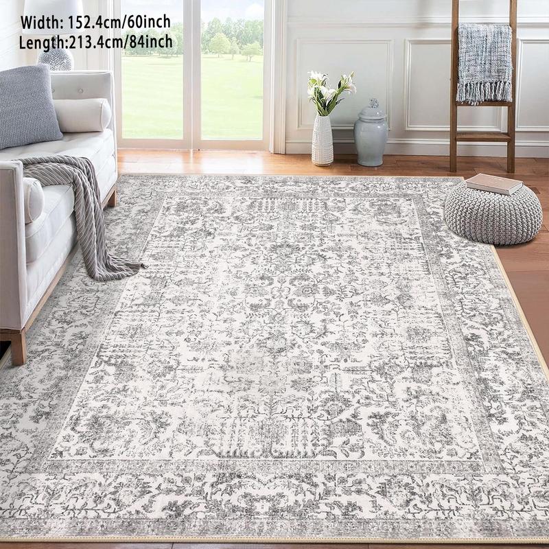 Geometric Pattern Room Decor Carpet, 1 Count Non-slip Soft Floor Mat, Lounge Rug Large Neutral, Machine Washable Decorative Rugs for Living Room Bedroom, Stocking Fillers Gift, Large Living Room Rugs, Kids Bedroom Rugs 3