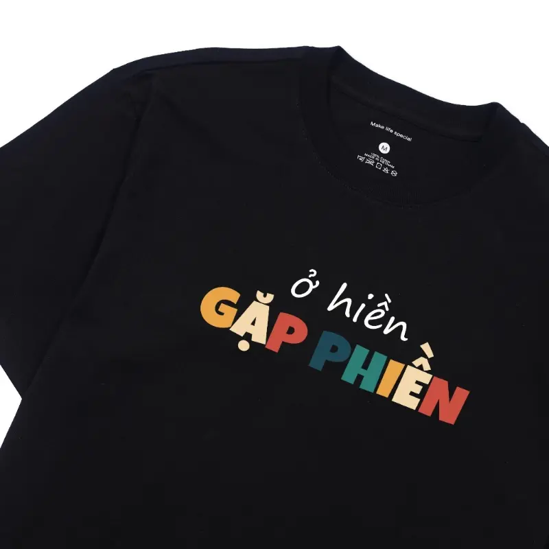 Áo phông unisex GenZ câu nói hài hước vui nhộn công sở Ở HIỀN GẶP PHIỀN, Áo thun nam nữ cotton mềm co dãn ta580-352Store