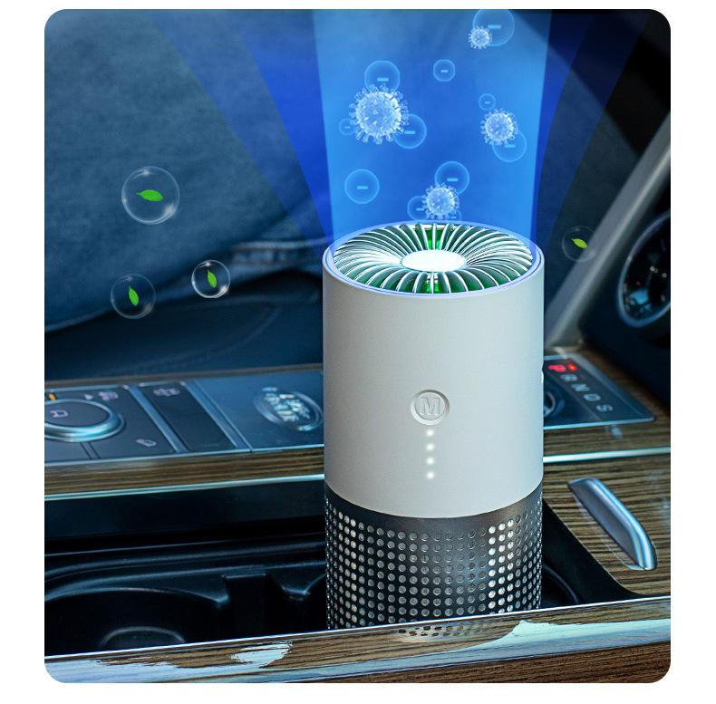 Product Introduction of Car Air Purifier USB Anion Household Desk Deodorant Car Supplies 14