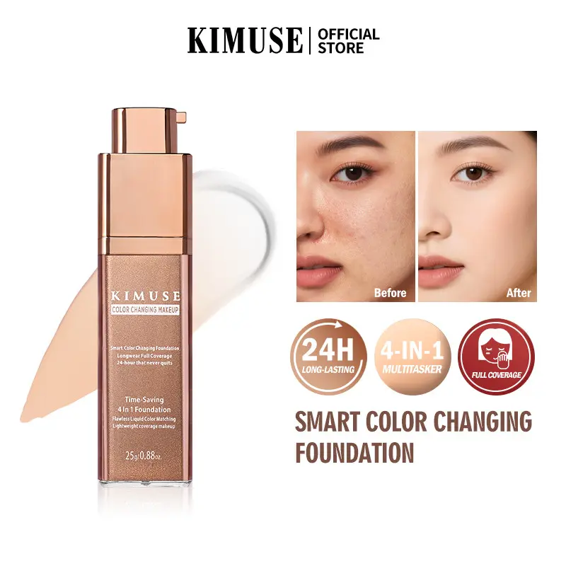 KIMUSE Smart Color Changing Foundation Makeup 24H Long-lasting ...