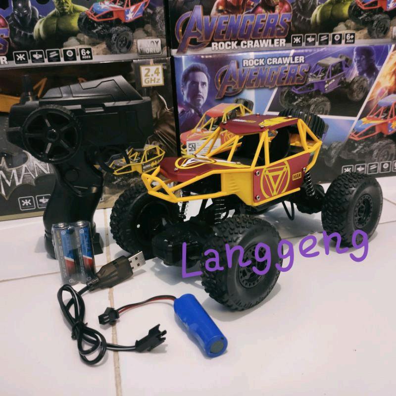 [Ninetoys]RC off-road Avangers 2.4ghz skala 1:120 bisa main bareng mobil remot 2wd bonus baterai remote 0