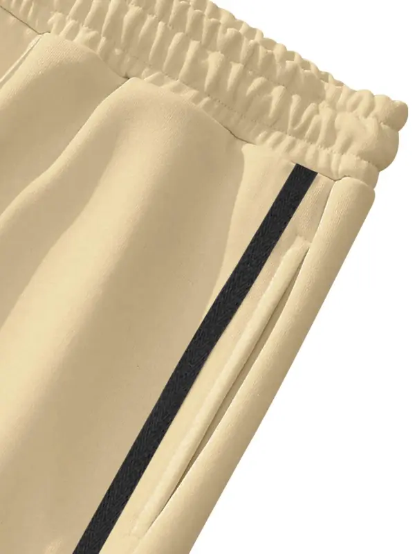 Men's Pants, Regular Fit Casual Comfy Breathable Drawstring Waist Trousers for Fall & Winter, Men's Bottoms for Daily Wear 8