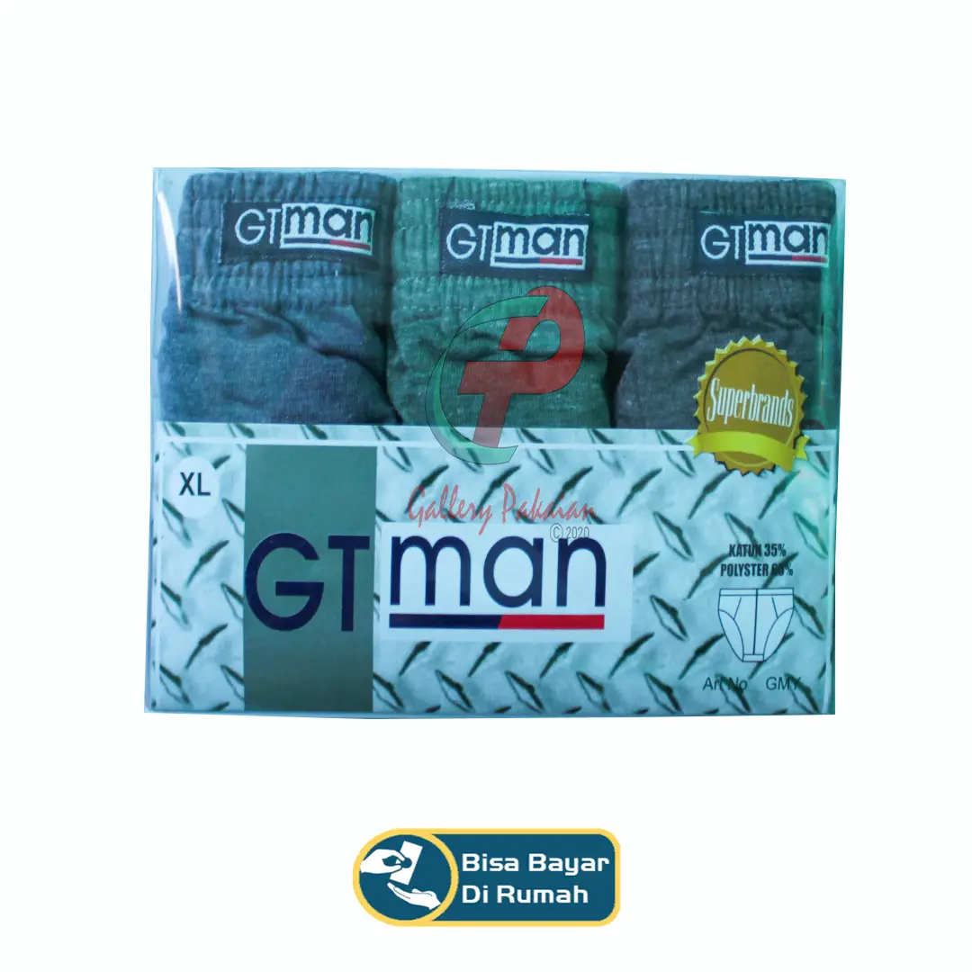 celana dalam pria gtman gmy 1 box isi 3 pcs termurah
