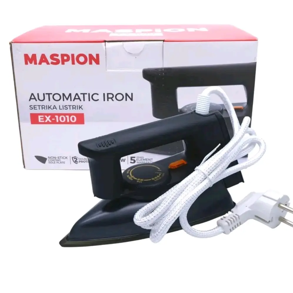Nuna Maspion Setrika 1010 Automatic Maspion full hitam baja