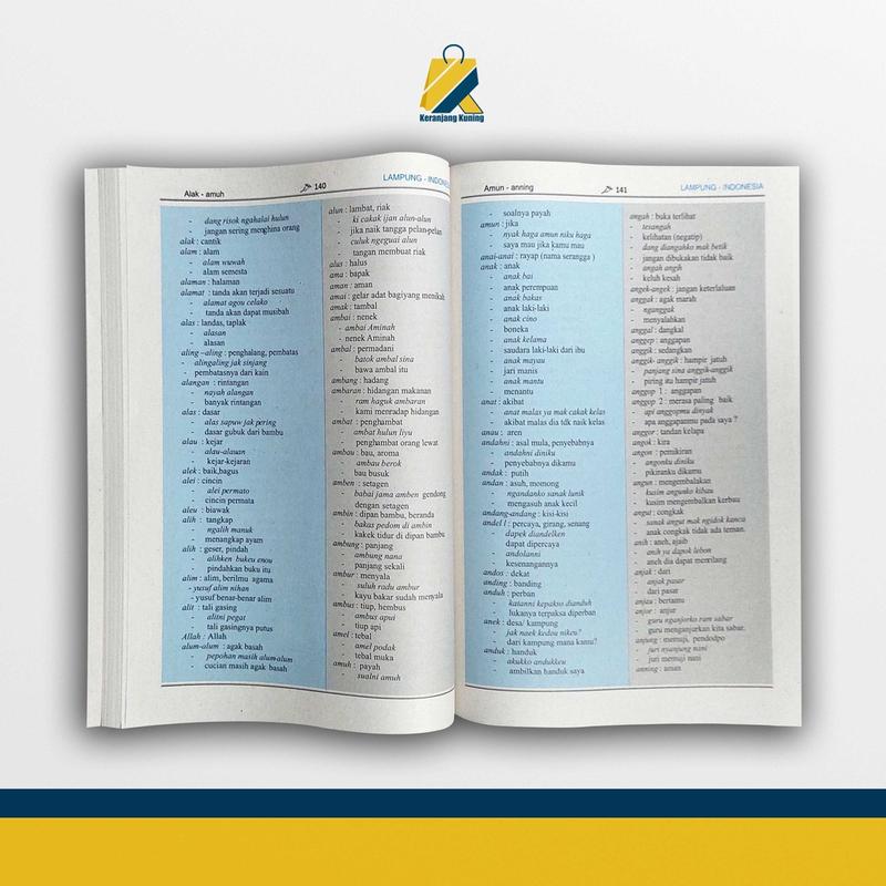 Buku Kamus - Pandai Kamus Bahasa Lampung Indonesia - Lampung  dan Lampung - Indonesia 7