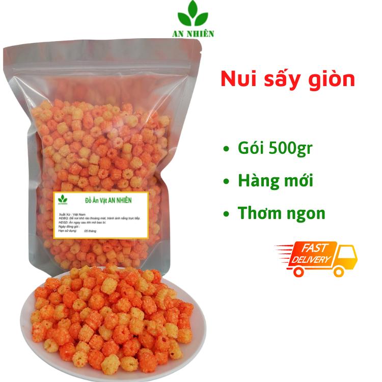 Nui sấy giòn 500gr đồ ăn vặt An Nhiên Snack Food 0