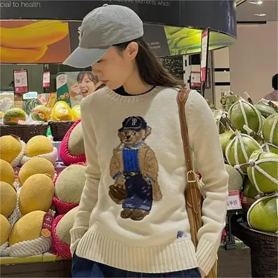 Ralph lauren teddy bear sweatshirt online