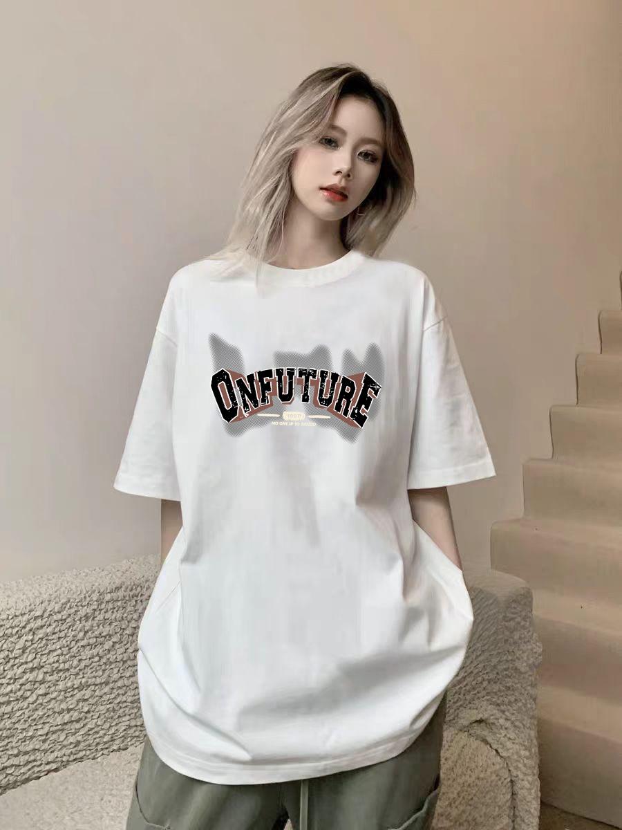 Kaos lengan pendek hitam dan putih untuk wanita, gaya baru musim panas 2025, atasan kaos longgar kasual dasar yang melangsingkan, gaya Instagram. Kaos lengan pendek hitam dan putih untuk wanita, gaya baru musim panas 2025, atasan kaos longgar kasual dasar yang melangsingkan, gaya Instagram.