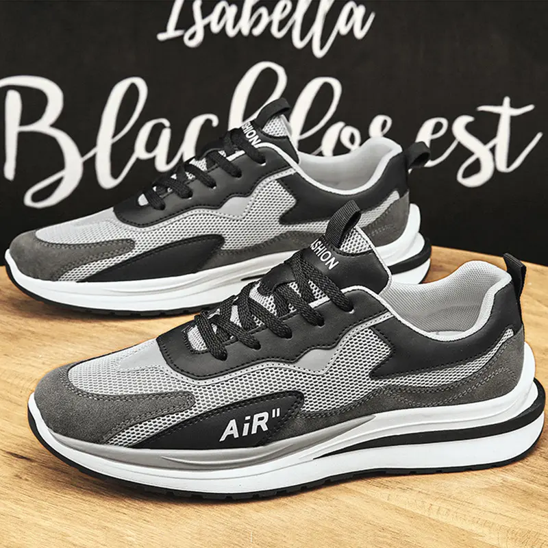 Spring Season New Casual Men's Shoes Flyknit Breathable Shoes Korean Fashion Trendy Shoes Mesh Sports Shoes for Men