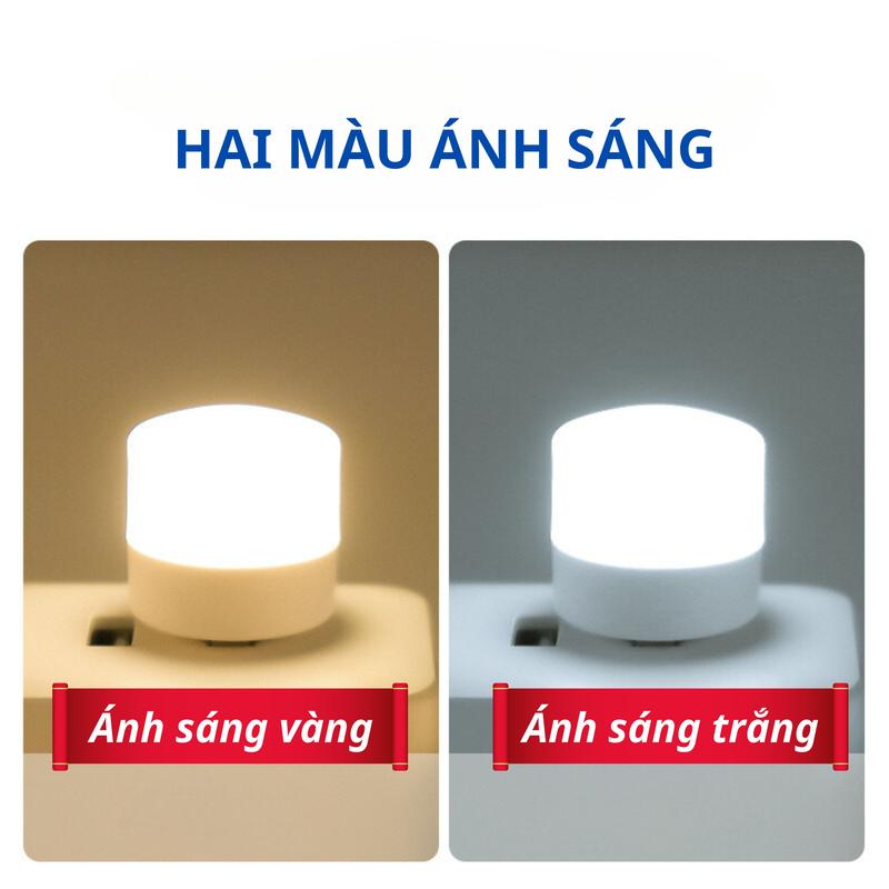 Đèn led mini dùng cổng USB đùng đọc sách, đèn ngủ bảo vệ mắt gắn máy tính, củ sạc, thiết kế đơn giản tiện dụng Mobile