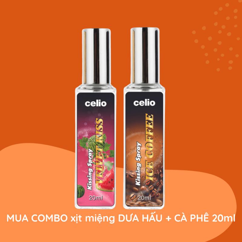 Xịt Thơm Miệng Love Spray Kissing Spray CELIO Hương Juicy Kiss vị Đào, vị Bạc Hà, Vị cafe bùng nổ nụ hôn nồng cháy Xịt Miệng Trà Nữ 7
