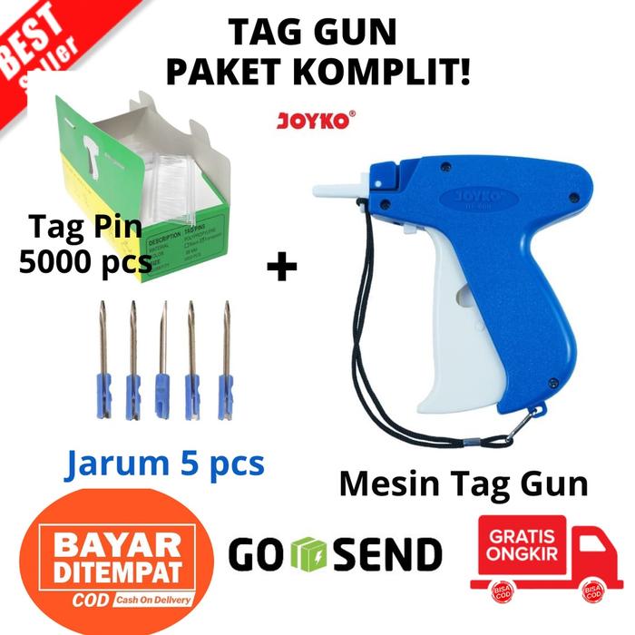 Jual Tag Gun Alat Pembuat Label Merk Brand Brandol Hang Tag Joyko TG ...