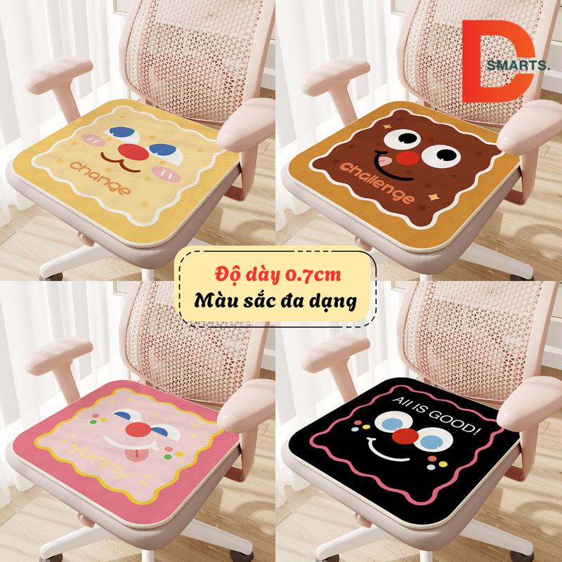 Đệm Lót Ghế Văn Phòng Hoạt Hình 3D Dễ Thương Miếng Lót Ghế Ngồi Êm Ái Thoáng Khí Chống Trượt Dsmarts