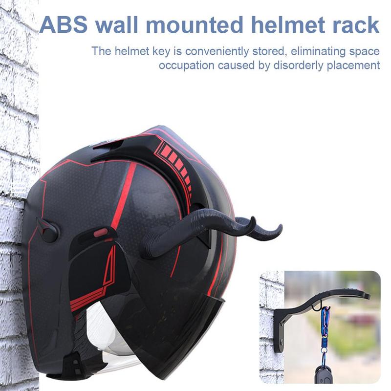 Product Introduction of Electric Vehicle Helmet Rack Wall Mounted Helmet Free Hat Motorcycle Helmet Storage Hook Rack J4V4 19