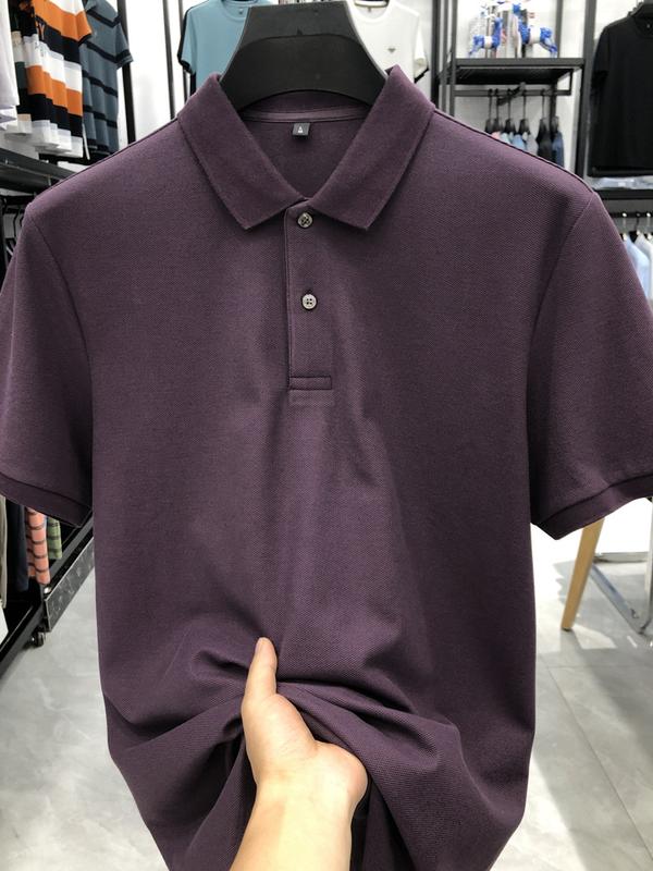 Product Introduction of Boxy cropped polo shirts plaid summer high-end men's polo shirt short sleeve cotton polo collar casual high-grade shirt top men's T-shirt Tropical Human 14