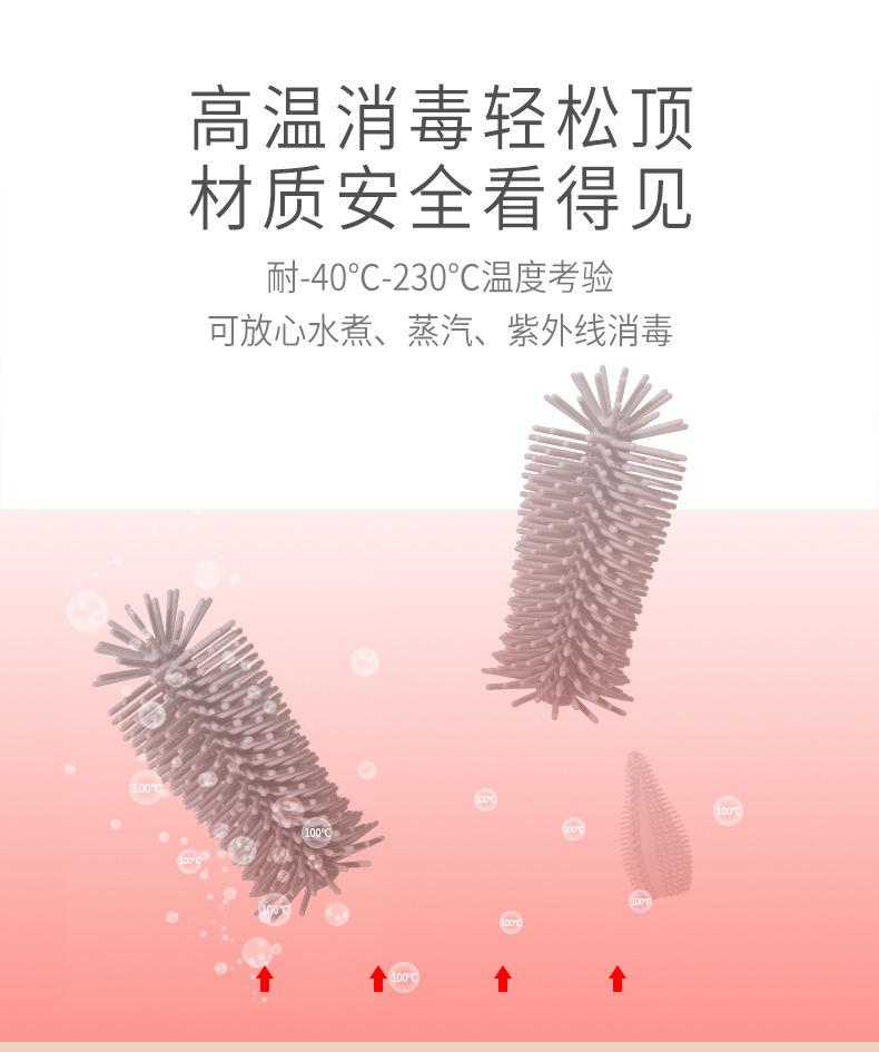 Product Introduction of Silicone Baby Bottle Brush 360 Degrees Rotating Baby Pacifier Brush Baby Bottle Brush Brush Combination Cup Brush Baby Bottle Cleaning Brush Brush Brush Brush Brush Brush Brush Suit 9