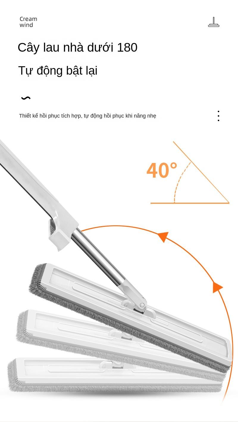 Product Introduction of Cây Lau Nhà Nhà, Tay Lười Mới, Xoay, Thấm Hút, Thích Hợp Cho Sàn Ướt Và Khô, Có Thể Thay Thế, Rửa Tay Miễn Phí Lau Sàn cayla  umini 3
