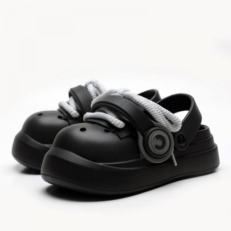 Guốc Tai Nghe, Hàng Mới Về, Dành Cho Nam Và Nữ, Dép Mềm, Dép Đôi, Đế Dày, Tăng Chiều Cao, Ngoài Trời, Không Trơn Trượt, Kiểu Bít Mũi