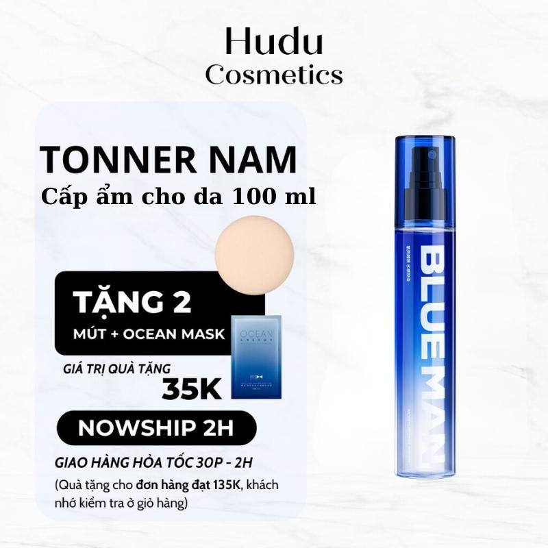 Xịt khoáng Toner Blueman cho nam giới hỗ trợ dưỡng ẩm cấp ẩm kiềm dầu thu nhỏ lỗ chân lông