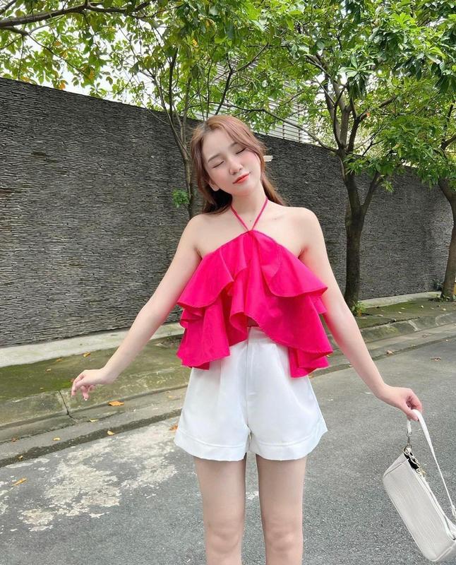 Áo yếm tầng hở lưng đi biển , đi dạo xinh ( kèm ảnh thật ) 2