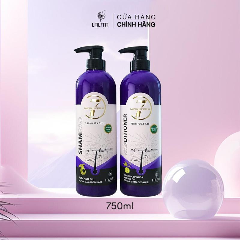 Cặp dầu gội xả dưỡng bơ LALITA mềm mượt tóc hương nước hoa 750ml